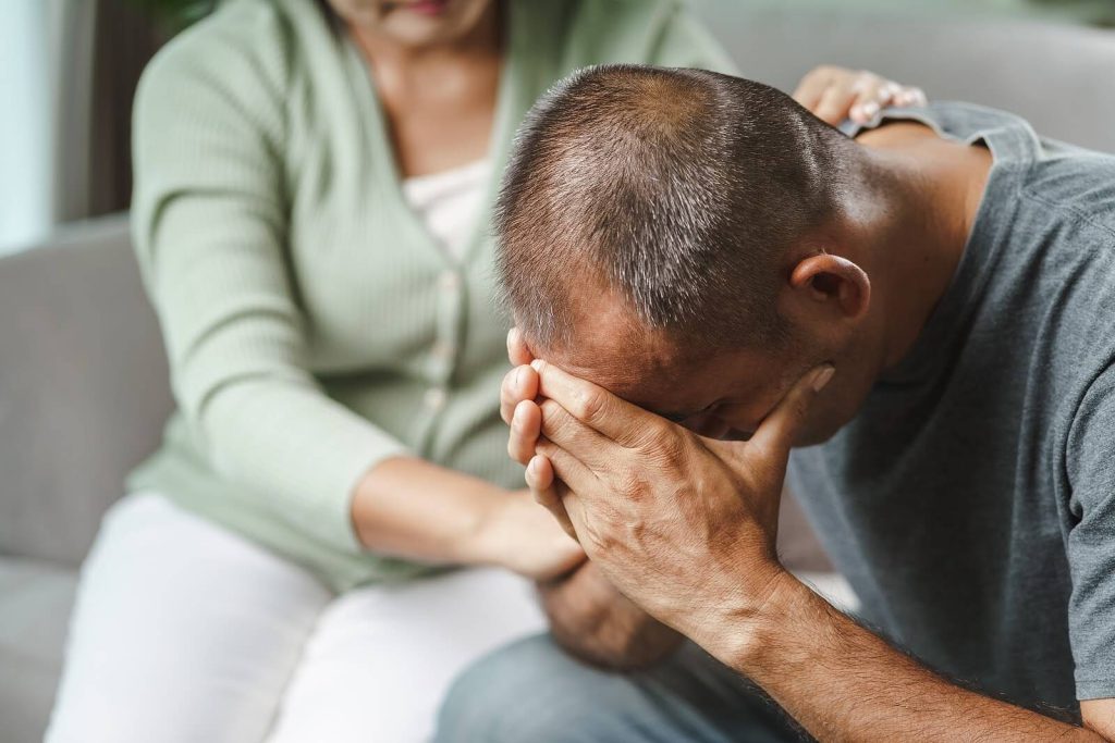 upset man trauma therapy Sugar Land TX